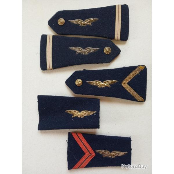 Epaulettes et passants d'paulettes Aviation