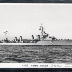 CPA - MARINE Militaire -  AIGLE Contre - Torpilleur 29-10-1932 CROISEUR 5-11-1940   N°3604