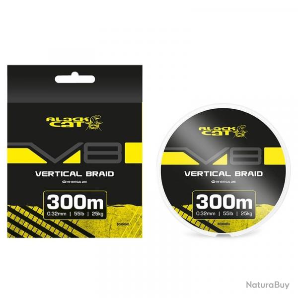 Tresse Black Cat V8 Vertical Braid 300m 25kg 300m 32/100