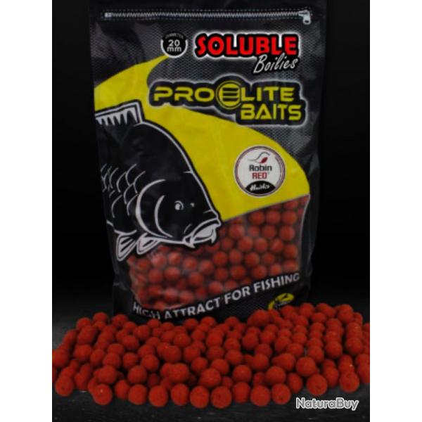Bouillettes solubles pro elite baits Robin red  3,5kg