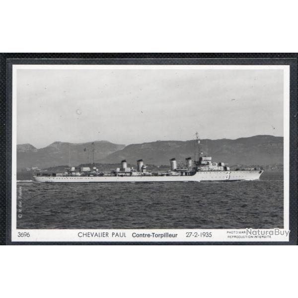 CPA - MARINE Militaire - CHEVALIER PAUL Contre - Torpilleur 27-2-1935 N3607
