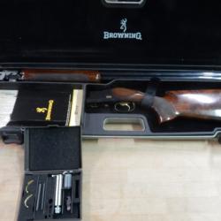 FUSIL BALL TRAP BROWNING B725 PRO TRAP CAL. 12/70 + MALETTE TRES BON ETAT OCCASION
