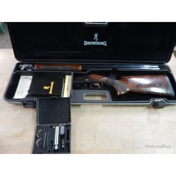 FUSIL BALL TRAP BROWNING B725 PRO TRAP CAL. 12/70 + MALETTE TRES BON ETAT OCCASION