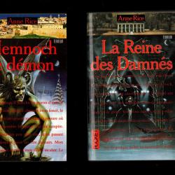 lestat le vampire + la reine des damnés + memnoch le démon 3 pocket d'anne rice