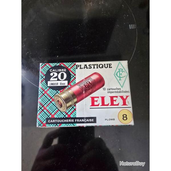 Bote 10 cartouches Eley calibre 20 collection ou pas