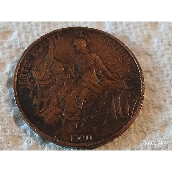 10 centimes Dupuis 1900