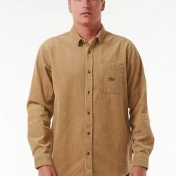 Chemise en Velour Homme Rip Curl "CLASSIC SURF CORD L/S SHIRT" S Beige