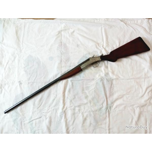Stevens arme 12/70 fusil de collection a chien canon 76cm a jecteur