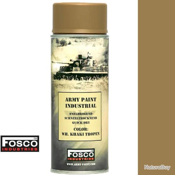 Bombe peinture militaire FOSCO WK Khaki Tropen - Spray arosol tactique 400ml