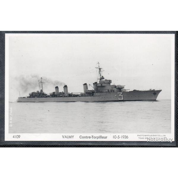 CPA - MARINE Militaire - VALMY Contre - Torpilleur 10-5-1936 N3620
