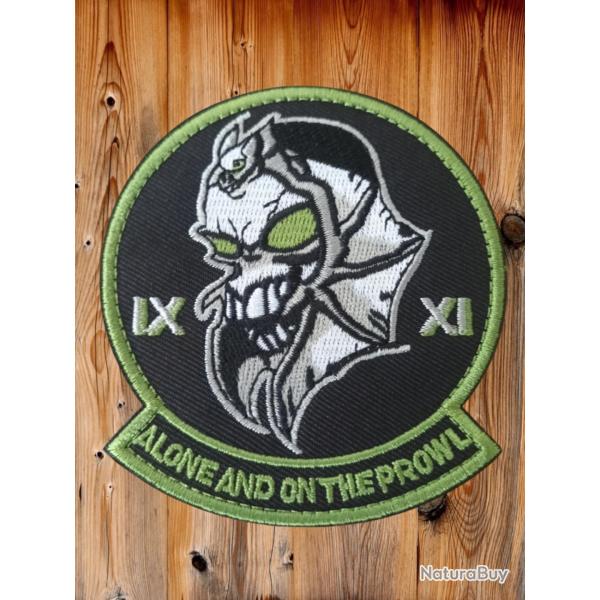 ECUSSON BLACK-OPS 8 CM SCRATCH TACTICAL PATCH MORAL US AIR FORCE AREA51