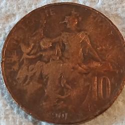 10 centimes Dupuis 1901