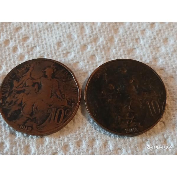10 cts Dupuis 1912