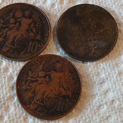 3X 10 cdt Dupuis 1916