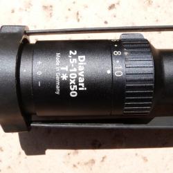 Vend lunette affut ZEISS DIAVARI CLASSIC 2,5-10x50 réticule 4 variant