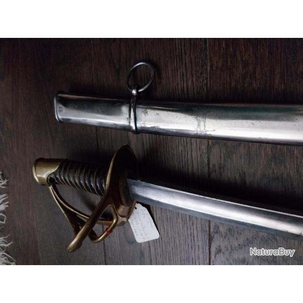 Sabre Troupe fabrication d'urgence modle 1822 St Etienne 1870