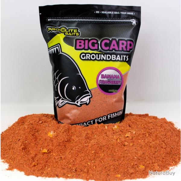 Groundbaits Big Carp pro lite baits 1,8kg Banana strawberry