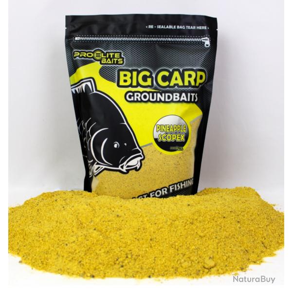 Groundbaits Big Carp pro lite baits 1,8kg Pineapple scopex