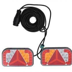 Feux LED rouges pour remorque 2 pcs 12 V - Sécurité et entretien de véhicule simplifiés