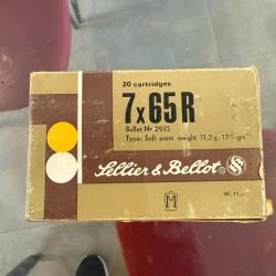 Munitions Balles rayées 7X65R Sellier & Bellot