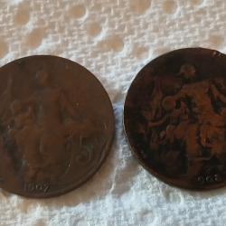 15 X 5 centimes Dupuis 1907 à 1917