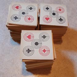 Lot 500 cartons anciens avec logos cartes à jouer