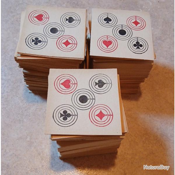Lot 500 cartons anciens avec logos cartes  jouer