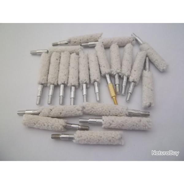 ECOUVILLONS DE NETTOYAQE cal 9mm 38 Spl 357
