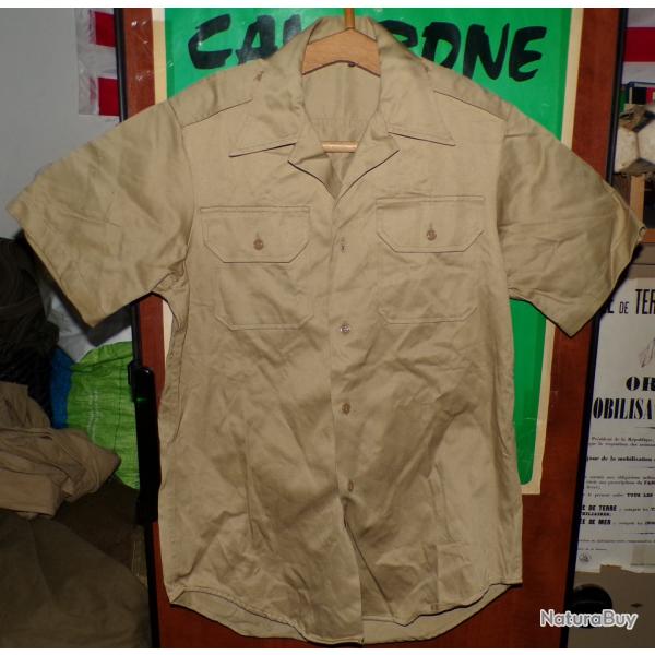 ARMEE AMERICAINE U.S : CHEMISE MILITAIRE DE L'ARMEE AMERICAINE  ,Taille SMALL OU 37-38 OU S ,COULEUR