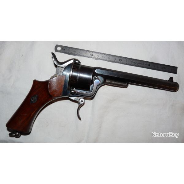 Revolver a broche  cadre ouvert systme Loron calibre 9mm