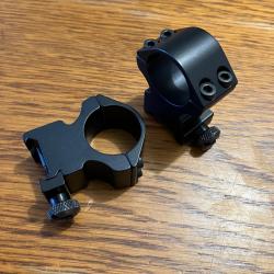 Colliers aluminium ultra hauts Picatinny 1" Sportsmatch