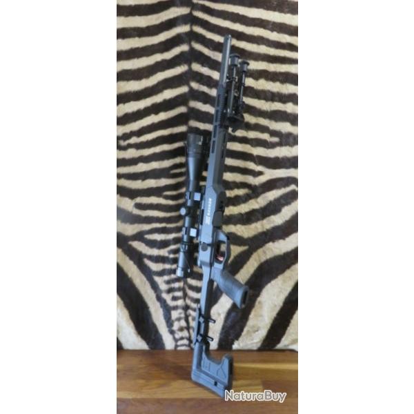 Carabine SAVAGE B22 Precision cal.22lr canon 46cm filet - lunette 6-24x50 Ao - bipieds
