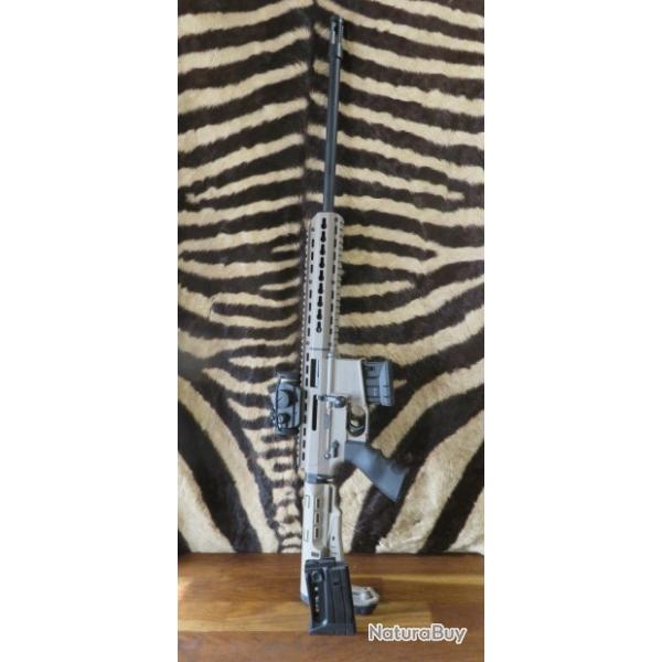 Carabine PALLAS BA15-22 TAN cal.22lr canon 47 cm filet 1/2x20 - frein de bouche - 2 chargeurs - PR