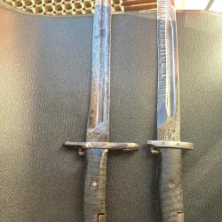 Lot baïonnettes garand us ww2