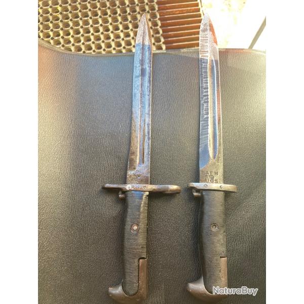 Lot baonnettes garand us ww2