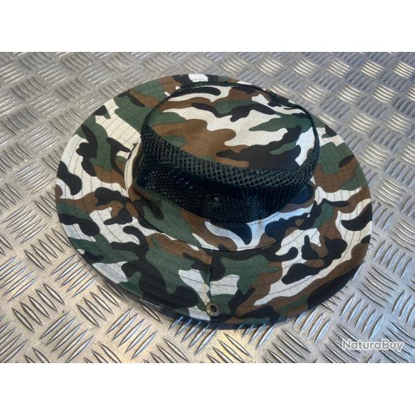 Chapeau camouflage protection solaire maille respirante chasse randonne militaire peche camping
