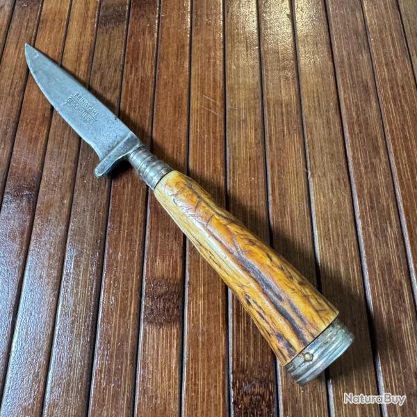 COUTEAU FEINSTAHL GESCHMIEDET  DE BOTTE ALLEMAND POQUE WW2 BOIS DE CERF