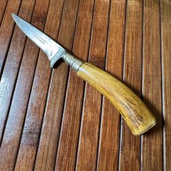 COUTEAU G.FELIX FORGÉ A SOLINGEN DE BOTTE ALLEMAND ÉPOQUE WW2 BOIS DE CERF