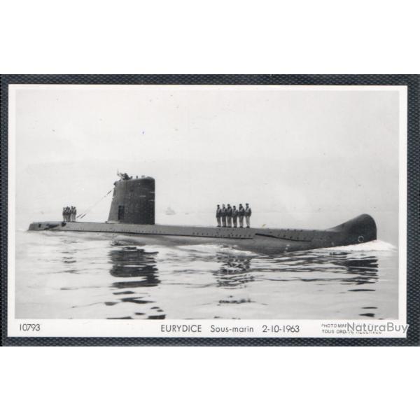 CPA - MARINE Militaire - EURYDICE SOUS - MARIN 2-10-1963 N1179