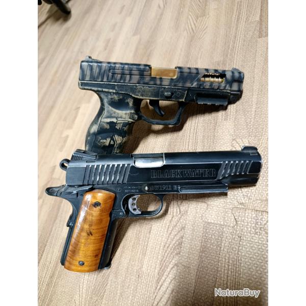 Lot revolvers 4,5mm acier