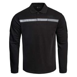Polo Sécu One manches longues Sécurité Privée noir Noir