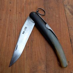 Grand et Solide Couteau à palme TARRY LEVIGNE 26 cm Manche en Corne