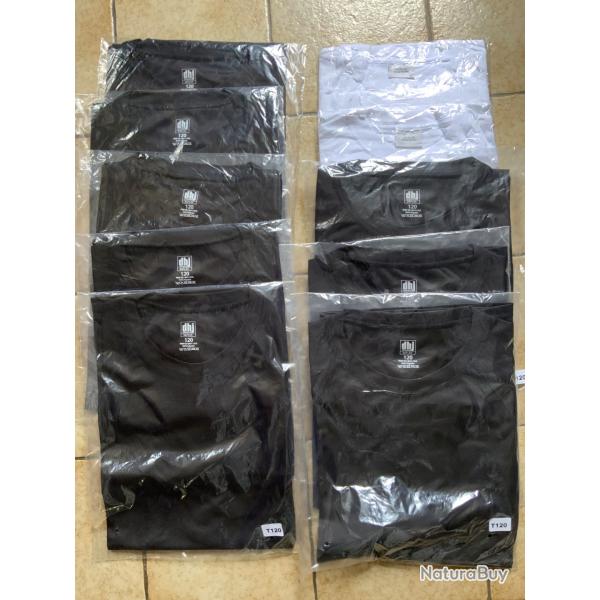 Lot de 10 T Shirt  noir et blanc. XXL.