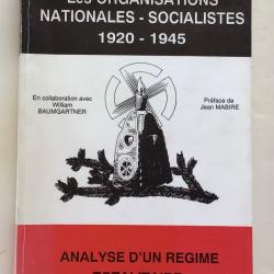 LIVRE LES ORGANISATIONS NATIONALES SOCIALISTES 1920-1945