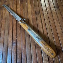 COUTEAU SCIE PLIANTE A PALME DEBUT 1900