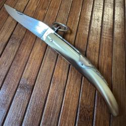 SUPERBE COUTEAU A PALME EN CORNE  COLLECTION TARRY LEVIGNE FRANCE A THIERS COMME NEUF DEBUT 1900