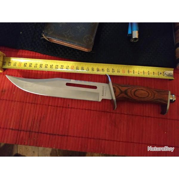 Couteau Rambo III FIRST BLOUD. 32 cmAvec tui