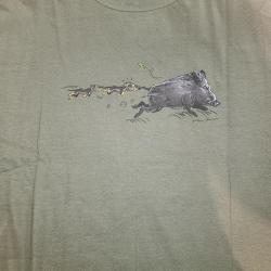 Tee-Shirt Humoristique Sanglier Attaque Taille 3XL - LOVERGREEN