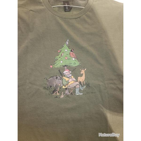 Tee-Shirt Humoristique Pre Nol Chasseur Taille XXL - LOVERGREEN