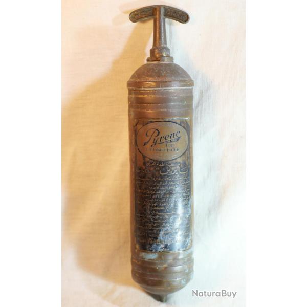 JEEP - Extincteur Pyrne crit en arabe made in England 1944 - ref CAB25PYR001